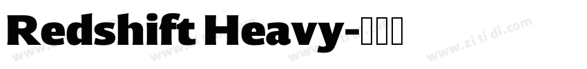 Redshift Heavy字体转换